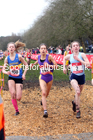 Senior girls, 2020 New Balance English Schools Champs., Sefton Park, Liverpool. Photo: David T. Hewitson/Sports for All Pics